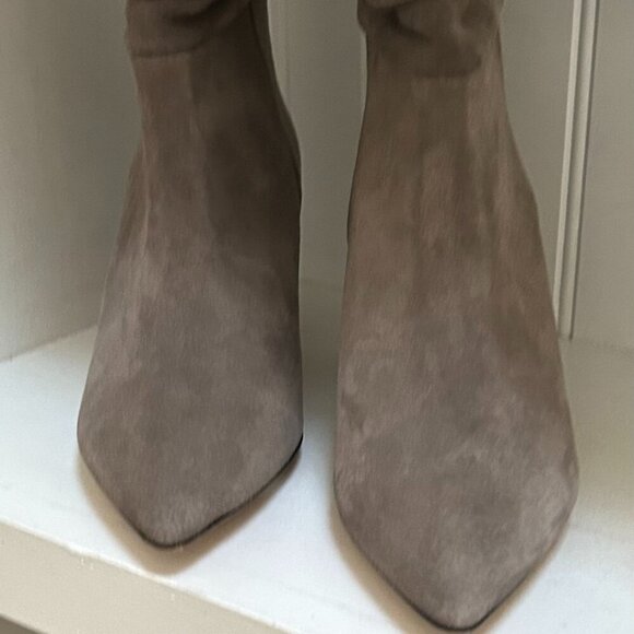 IRO Suede Pleated Accents Slouch Boots Women's Size: 7 - Picture 2 of 7